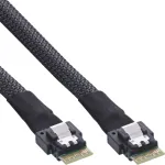 InLine Slim SAS kabelis, SFF-8654 į SFF-8654, 24 Gb/s, 0,5 m