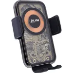 InLine ONE TOUCH QI 2 universalus automobilinis telefono laikiklis, belaidis įkroviklis