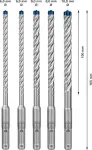 Bosch Expert 7x SDS-plus grąžtų rinkinys, 5 vnt., 6/8/10 mm