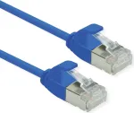 ROLINE Green &ndash; Patch-Cable RJ-45 (M) į RJ-45 (M) &ndash; 1 m &ndash; U/FTP &ndash; CAT 6a &ndash; Halogen-Free, Moulded, Snagless, Stranded &ndash; Mėlyna (21.44.3343)