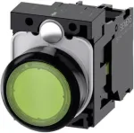 Siemens Drucktaster Frontring Kunststoff, Bet&auml;tiger flach Gr&uuml;n SIRIUS ACT 3SU1102-0AB40-1BA0 1 St. (3SU1102-0AB40-1BA0)