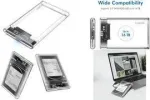 LogiLink 2.5 SATA Festplatten-Geh&auml;use, USB 3.0, transparent Anschluss: Micro-USB B Kupplung, &Uuml;bertragungsrate: - 1 St&uuml;ck (UA0409)