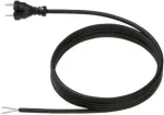BACHMANN contour maitinimo laidas 3m juodas 246.175 H07RN-F 2x1 su ki&scaron;tuku Type 24G laisvas 246.175