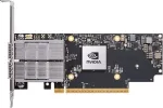 NVIDIA Mellanox ConnectX-7 MCX755106AS-HEAT tinklo adapteris, dviejų prievadų QSFP112, 200Gbit/s, HHHL, 900-9X7AH-00