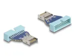DeLOCK USB adapteris 19 kontaktų vidinis USB lizdas į vidinį USB Type-E Key A ki&scaron;tuką 10 Gbps