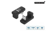 USB-C laidas MicroConnect Premium USB4 3x2 USB-C