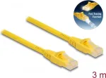 DeLOCK RJ45 kabelis Cat.6A U/UTP Fast Tracing 3 m geltonas