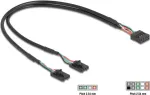 Vidinis USB kabelis DELOCK 84513 &mdash; USB 2.0 4 kontaktų į 10 kontaktų, 0,3 m, juodas