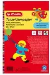 Herlitz 229401 spalvoto kartono bloknotas, 230 x 330 mm, 20 lapų, 120 g/m&sup2;, įvairių spalvų