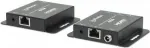 Manhattan 4K HDMI per Ethernet Extender rinkinys, perduoda 4K@30Hz signalą iki 40 m arba 1080p@60Hz iki 70 m per vieną Cat6 Ethernet laidą, siųstuvas ir imtuvas, maitinimas per kabelį (PoC), juoda, trejų metų garantija