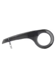 Fischer 85948 universali dviračio grandinės apsauga, 26-28 colių, 33-38 dantų, juoda/permatoma