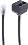 Telefono kabelis ShiverPeaks BS71233-8 0,1 m Juoda