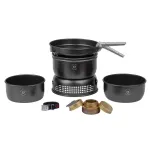 Trangia Stove Travel Set 35-5 UL/BL juoda &ndash; lengvas kompakti&scaron;kas stovyklavimo virimo rinkinys