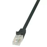 Tinklo kabelis LogiLink 3 m RJ45 Cat6 U/UTP juodas