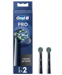Oral-B EB50BRB-2 Pro CrossAction juodi keičiami &scaron;epetėlio antgaliai, 2 vnt.