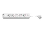 Goobay 5-ių lizdų ilgintuvas su jungikliu ir USB prievadais