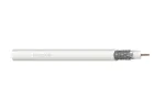 DIGITUS RG-6 koaksialinis kabelis, 75 omų, dvigubai ekranuotas (2x folija + 77% pynė), Eca, PVC, 100 m, baltas