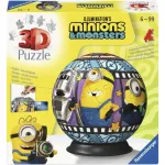 RAVENSBURGER 3D Puzzleball Minions 3 &ndash; 72 dalių