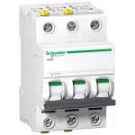APC Schneider Electric A9F04340 Miniature Circuit Breaker 3P 40A C-Curve 10kA DIN Rail IP20