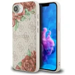 Guess 4G Flowers Print MagSafe Case, iPhone 16e / 17e, Rožinė