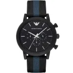 ARMANI AR1948 Vyri&scaron;kas kvarcinis chronografo laikrodis 46mm nerūdijantis plienas