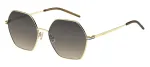 HUGO BOSS BLACK Moteri&scaron;ki Akiniai nuo Saulės BOSS1589SJ5G Kvadratinis Acetatinis Rėmas Pilki Gradientiniai Stiklai 57mm