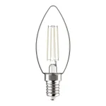 Avide LED kaitinamojo siūlelio žvakės formos lemputė 4,5W E14 &scaron;ilta balta 2700K