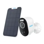 Reolink Argus B330 (BWC2K02SP) Wi-Fi IP saugumo kamera su akumuliatoriumi ir saulės moduliu, 5 MP 2880x1616, IP65, naktinis matymas spalvotas, namams ir lauke, balta
