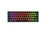 Belaidė mechaninė žaidimų klaviatūra GENESIS THOR 660 G2 US juoda RGB Gateron Brown