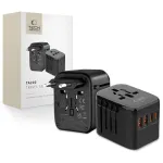 TECH-PROTECT TA200 Universalus kelioninis adapteris EU / UK / US / AU juodas