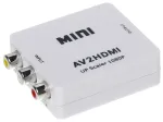 DELTA AV į HDMI keitiklis, juodas