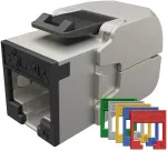 SOLARIX Cat.6 STP RJ45 Toolless Keystone Module - Metallic