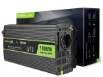Green Cell INV09 keitiklis automobiliui 1000 W juodas