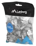 LANBERG RJ-45 ki&scaron;tukas PLS-5000EZ, Cat5e, F/UTP (FTP), pilkas, 100 vnt.