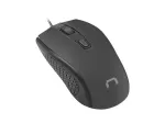 Natec Optical Mouse HOOPOE 2 1600 DPI, USB, juoda