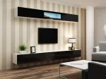 Cama Spintelė VIGO 90 uždara 90/35/32 baltas/juodas blizgus