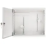 AWO-DVR-2 Plieninis sieninis korpusas DVR/NVR, 430 x 380 x 115 mm, pilkas (RAL 7035), su raktu, IP20