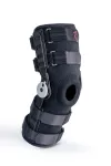 REH Stabilmax O-1243/4XL atviras ilgas kelio įtvaras su reguliuojamais dirželiais, juodas, 4XL