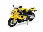 PULIO Motociklas MSZ 1/12 BMW S1000 RR geltonas liejamo modelio