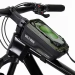 WILDMAN GX200 dviračio rėmo krep&scaron;ys su telefono laikikliu, žalias