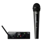 Belaidis mikrofonų rinkinys AKG WMS40 ISM 3 UHF, ne&scaron;iojamas su lavalier arba rankiniu variantu