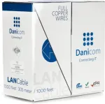 DSIT DANICOM CAT6 UTP 305m vientiso laidininko kabelis - LSZH (B2ca) - DC-UTP6-305S-B2CA
