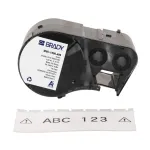 BRADY M5C-1500-499 savaiminio laminavimo vinilo etikečių rulonas, skirtas BMP51/BMP53/M511, 12,7 mm x 6,4 m, baltas