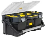 Stanley 1-97-514 dėžutė smulkioms detalėms/įrankiams juoda, permatoma