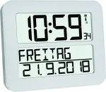 TFA 60.4512.02 TIMELINE MAX radijo bangomis valdomas žadintuvas, baltas