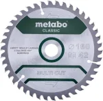 Metabo MULTI CUT CLASSIC diskinis pjūklo diskas 160 x 20 x 1,4 mm, 42 dantų, TCT, medienai, dengtai medienai, plastikams 628658000