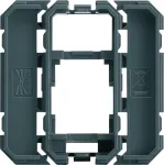 Hager WXF202 Keystone adapterio rėmelis 1xRJ45 moduliui, poliarinė balta