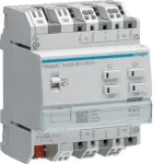 Hager TYAS624C KNX Secure 4 kanalų roletų/žaliuzių pavara, 230 V AC, DIN bėgelis