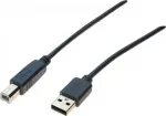 Exertis Connect USB 2.0 kabelis USB-A male į USB-B male 1,0 m pilkas 532407