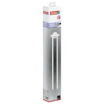 tesa MOON WHITE dvigubas rank&scaron;luosčių laikiklis, savaiminio klijavimo, 2 rank&scaron;luosčių strypai, metalas, matinis baltas 40572-00000-00